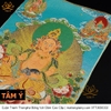 Cuộn Tranh ThangKa Phật Hoàng Thần Tài Bằng Vải Gấm vật phẩm phong thủy may mắn vật phẩm phong thủy