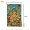 Cuộn Tranh ThangKa Phật Hoàng Thần Tài Bằng Vải Gấm quà tặng sếp quà mừng thọ