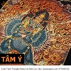 Cuộn Tranh ThangKa Ngài Phổ Ba Kim Cang (Vajrakilaya) Bằng Vải Gấm Cao Cấp, Kiểu 2, TCT31