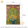 Cuộn Tranh ThangKa Phật Tara Xanh Lục Độ Phật Mẫu Bằng Vải Gấm Cao Cấp, vật phẩm phong thủy may mắn cát tường như ý