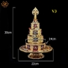 Tháp Madala - Núi Tu Di, Bằng Hợp Kim Cao Cấp, vật phẩm phong thủy mạnh khỏe phúc lộc trường thọ hạnh phúc