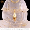 Tượng Phật Quan Âm Bồ Tát (Dáng Ngự Lãm) Bằng Lưu Ly Cao Cấp vật phẩm phong thủy cầu tài lộc vật phẩm phong thủy chiêu tài