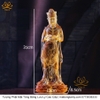 Tượng Phật Quan Thế Âm Bồ Tát(Dáng Đứng) Bằng Lưu Ly Cao Cấp Màu Vàng quà tặng sếp quà mừng thọ