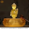 Tượng Phật Thích Ca Tọa Bồn Mini Bằng Lưu Ly Cao Cấp mạnh khỏe phúc lộc trường thọ hạnh phúc