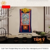 Cuộn Tranh ThangKa Phật Tara Xanh Lục Độ Phật Mẫu Bằng Vải Gấm Cao Cấp, xịn đẹp bền rẻ mới cao cấp