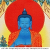 Cuộn Tranh ThangKa Phật Dược Sư Bằng Vải Gấm Cao Cấp, quà tặng ý nghĩa quà tặng sang trọng