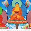 Cuộn Tranh ThangKa Phật Dược Sư Bằng Vải Gấm Cao Cấp mạnh khỏe phúc lộc trường thọ hạnh phúc
