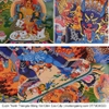 Cuộn Tranh ThangKa Phật Đại Uy Đức Minh Vương Yamatanka Bằng Vải Gấm Cao Cấp, xịn đẹp bền rẻ mới cao cấp