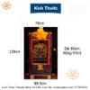 Cuộn Tranh ThangKa Ngài Đại Hắc Thiên Mahakala Bằng Vải Gấm Cao Cấp, Kiểu 3, TCT106