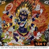 Cuộn Tranh ThangKa Ngài Đại Hắc Thiên Mahakala Bằng Vải Gấm Cao Cấp, Kiểu 4, TCT107