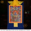 Cuộn Tranh ThangKa Ngài Đại Hắc Thiên Mahakala Bằng Vải Gấm Cao Cấp, quà tặng ý nghĩa quà tặng sang trọng