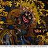 Cuộn Tranh ThangKa Ngài Đại Hắc Thiên Mahakala Bằng Vải Gấm Cao Cấp, Kiểu 3, TCT106