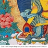 Cuộn Tranh ThangKa Địa Tạng Vương Bồ Tát Bằng Vải Gấm Cao Cấp, quà tặng sếp quà mừng thọ