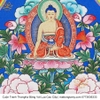 Cuộn Tranh ThangKa Phật Hoàng Thần Tài Bằng Vải Gấm Cao Cấp, quà tặng ý nghĩa quà tặng sang trọng