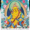 Cuộn Tranh ThangKa Phật Hoàng Thần Tài Bằng Vải Gấm Cao Cấp, cầu tài lộc chiêu tài hóa giải vận đen bình an