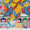 Cuộn Tranh ThangKa Phật Hoàng Thần Tài Bằng Vải Gấm Cao Cấp, mạnh khỏe phúc lộc trường thọ hạnh phúc