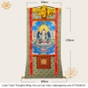 Cuộn Tranh ThangKa Ngài Kim Cang Tát Đỏa (Vajrasattva) Bằng Vải Gấm Cao Cấp, hà nội tp hồ chí minh chất lượng cao mật tông