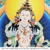 Cuộn Tranh ThangKa Ngài Kim Cang Tát Đỏa (Vajrasattva) Bằng Vải Gấm Cao Cấp, quà tặng ý nghĩa quà tặng sang trọng