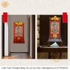 Cuộn Tranh ThangKa Phật Liên Hoa Sinh Bằng Vải Gấm Cao Cấp Kiểu 8, TCT50