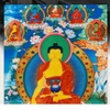 Cuộn Tranh ThangKa Phật Thích Ca Bằng Vải Gấm Cao Cấp, quà tặng quà tân gia quà tặng phong thủy