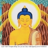 Cuộn Tranh ThangKa Phật Thích Ca Bằng Vải Gấm Cao Cấp, quà tặng ý nghĩa quà tặng sang trọng