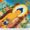 Cuộn Tranh ThangKa Phật Thích Ca Bằng Vải Gấm Cao Cấp, quà tặng quà tân gia quà tặng phong thủy