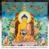 Cuộn Tranh ThangKa Phật Thích Ca Bằng Vải Gấm Cao Cấp, mạnh khỏe phúc lộc trường thọ hạnh phúc