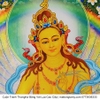 Cuộn Tranh ThangKa Phật Thích Ca Bằng Vải Gấm Cao Cấp, pháp bảo pháp khí phật bồ tát thần thánh