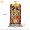 Cuộn Tranh ThangKa Ngài Quan Âm Tứ Thủ Bằng Vải Gấm Cao Cấp, hà nội tp hồ chí minh chất lượng cao mật tông