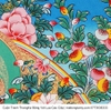 Cuộn Tranh ThangKa Phật Tara Trắng Bằng Vải Gấm Cao Cấp, quà tặng sếp quà mừng thọ