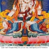 Cuộn Tranh ThangKa Phật Tara Trắng Bằng Vải Gấm Cao Cấp, cầu tài lộc chiêu tài hóa giải vận đen bình an