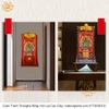 Cuộn Tranh ThangKa Phật Tara Xanh Lục Độ Phật Mẫu Bằng Vải Gấm Cao Cấp, vật phẩm phong thủy mạnh khỏe phúc lộc trường thọ hạnh phúc