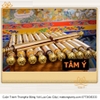 Cuộn Tranh ThangKa Phật Tara Xanh Lục Độ Phật Mẫu Bằng Vải Gấm Cao Cấp, vật phẩm phong thủy may mắn vật phẩm phong thủy