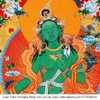 Cuộn Tranh ThangKa Phật Tara Xanh Lục Độ Phật Mẫu Bằng Vải Gấm Cao Cấp, mạnh khỏe phúc lộc trường thọ hạnh phúc
