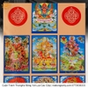 Cuộn Tranh ThangKa 7 Ngài Phật Bằng Vải Gấm Cao Cấp, mạnh khỏe phúc lộc trường thọ hạnh phúc