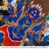 Cuộn Tranh ThangKa Phật Đại Uy Đức Minh Vương Yamatanka Bằng Vải Gấm Cao Cấp, vật phẩm phong thủy mạnh khỏe phúc lộc trường thọ hạnh phúc