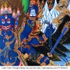 Cuộn Tranh ThangKa Phật Đại Uy Đức Minh Vương Yamatanka Bằng Vải Gấm Cao Cấp, quà tặng tinh tế quà tặng cao cấp