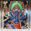 Cuộn Tranh ThangKa Phật Đại Uy Đức Minh Vương Yamatanka Bằng Vải Gấm Cao Cấp, cầu tài lộc chiêu tài hóa giải vận đen bình an