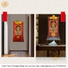 Cuộn Tranh ThangKa Ngài Văn Thù Bồ Tát Bằng Vải Gấm Cao Cấp, vật phẩm phong thủy cầu tài lộc vật phẩm phong thủy chiêu tài