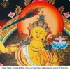 Cuộn Tranh ThangKa Ngài Văn Thù Bồ Tát Bằng Vải Gấm Cao Cấp, quà tặng quà tân gia quà tặng phong thủy