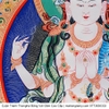 Cuộn Tranh ThangKa Ngài Quan Âm Tứ Thủ Bằng Vải Gấm Cao Cấp, quà tặng tinh tế quà tặng cao cấp