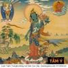 Cuộn Tranh ThangKa Phật Tara Xanh Lục Độ Phật Mẫu Bằng Vải Gấm quà tặng ý nghĩa quà tặng sang trọng