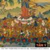 Cuộn Tranh ThangKa Phật Tara Xanh Lục Độ Phật Mẫu Bằng Vải Gấm mạnh khỏe phúc lộc trường thọ hạnh phúc