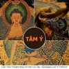 Cuộn Tranh ThangKa Phật Bản Mệnh Thích Ca Bằng Vải Gấm Cao Cấp, Kiểu 3, TCT21