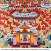 Cuộn Tranh ThangKa Ngài A Di Đà Phật Bằng Vải Gấm Cao Cấp, quà tặng tinh tế quà tặng cao cấp