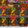 Cuộn Tranh ThangKa Phật Thích Ca Mâu Ni Bằng Vải Gấm Cao Cấp, vật phẩm phong thủy may mắn vật phẩm phong thủy