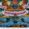 Cuộn Tranh ThangKa Kim Sí Điểu Bằng Vải Gấm Cao Cấp, vật phẩm phong thủy may mắn cát tường như ý