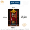 Cuộn Tranh ThangKa Pháp Vương(Choeje) Aqiu Bằng Vải Gấm Cao Cấp, quà tặng sếp quà mừng thọ