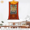 Cuộn Tranh ThangKa Ngài Quan Âm Thiên Thủ Thiên Nhãn Bồ Tát Bằng Vải Gấm Cao Cấp, cầu tài lộc chiêu tài hóa giải vận đen bình an