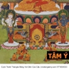 Cuộn Tranh ThangKa Ngài A Di Đà Phật Bằng Vải Gấm Cao Cấp, mạnh khỏe phúc lộc trường thọ hạnh phúc